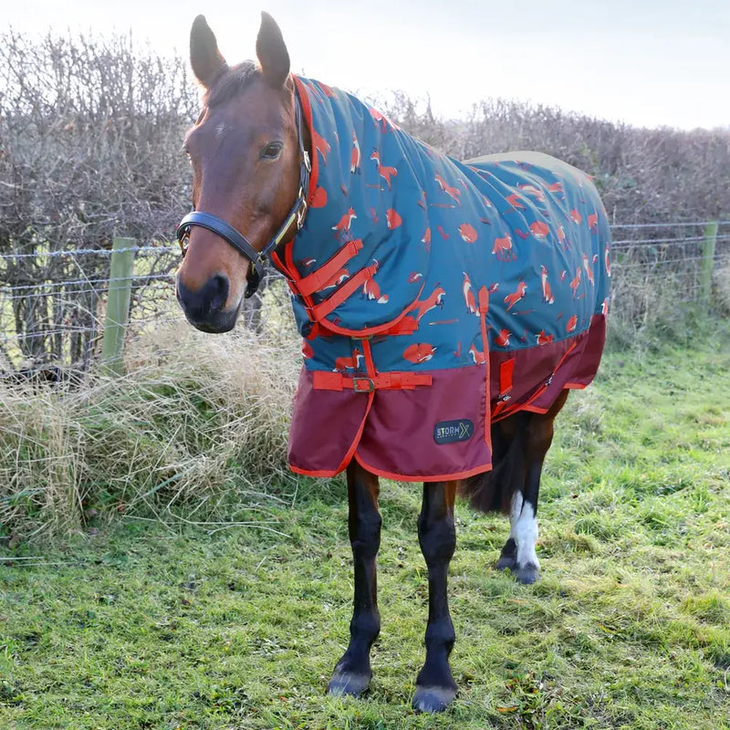 Hy StormX Original Frivolous Fox 200 Combi Turnout Rug